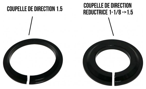 Pride Ti 45 Tapered Headset IS42 / 28.6 - IS52 / 30 Red