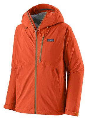 Chaqueta impermeable Patagonia Granite Crest Rain naranja para hombre