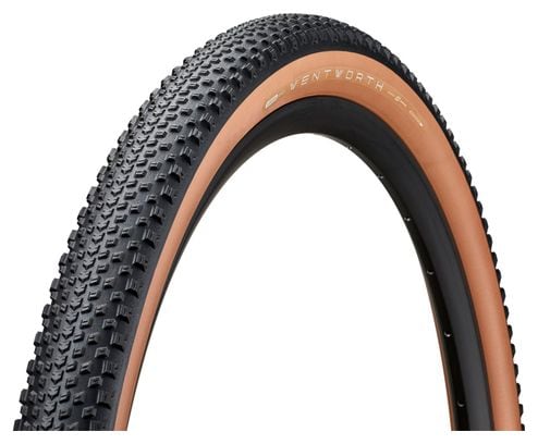 Pneu Gravel American Classic Wentworth 700 mm Tubeless Ready Souple Stage 5S Armor Rubberforce G Flancs Beiges