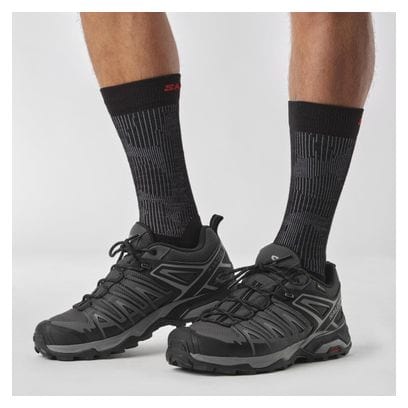 Salomon X Ultra Pioneer GTX Grey Black Men's Hiking Shoes