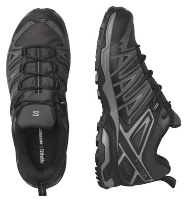 Salomon X Ultra Pioneer GTX Grey Black Men's Hiking Shoes