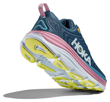 Hoka One One Gaviota 5 Blue Pink Women's Running Shoes