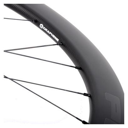 Paire de roues Progress Space Disc Boyau Noir | 12x100/12x142 mm | Center Lock | Campagnolo N3W