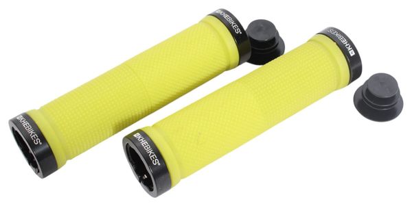 Poignées Lock-On BMX KHE 135 mm légères avec embouts