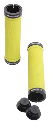 Poignées Lock-On BMX KHE 135 mm légères avec embouts