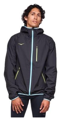 Chaqueta impermeable Hoka Tecsky Negra Hombre