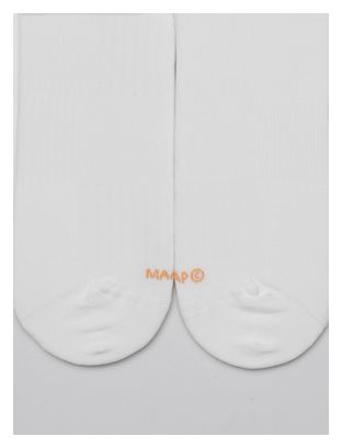Chaussettes Maap Team Longues Blanc/Orange