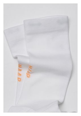 Chaussettes Maap Team Longues Blanc/Orange