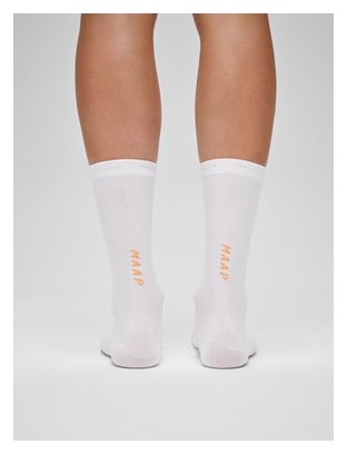 Chaussettes Maap Team Longues Blanc/Orange