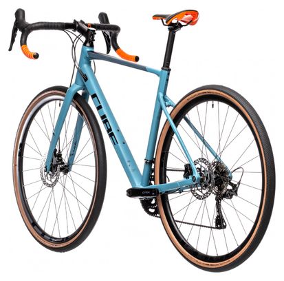 Bicicletta Gravel Cube Nuroad Race Shimano GRX 11S 700 mm Blue Orange 2021