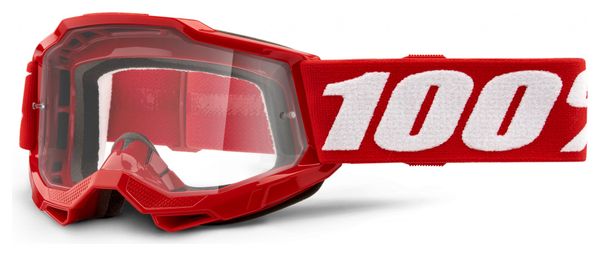 100% ACCURI 2 Mask Childrens | Red | Clear glasses