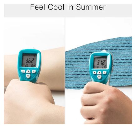 Neck warmer in cooling silk sun protection blue