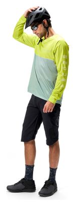 Camiseta de manga larga estampada Endura Core Verde/Amarillo