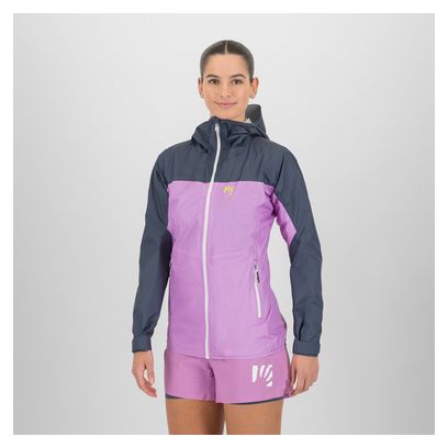 Giacca impermeabile Karpos Lavaredo Rain Evo Donna Blu/Rosa