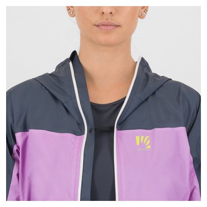 Giacca impermeabile Karpos Lavaredo Rain Evo Donna Blu/Rosa