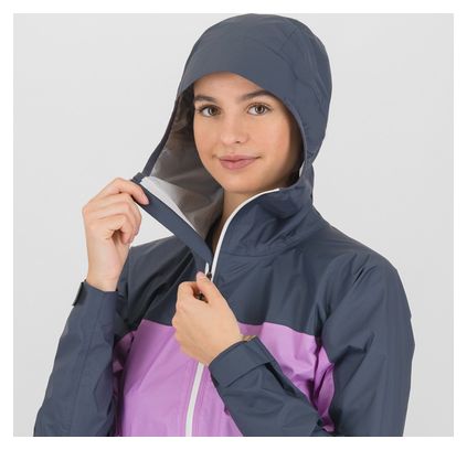 Giacca impermeabile Karpos Lavaredo Rain Evo Donna Blu/Rosa