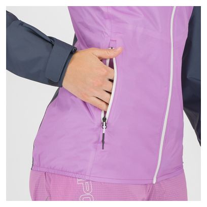 Giacca impermeabile Karpos Lavaredo Rain Evo Donna Blu/Rosa