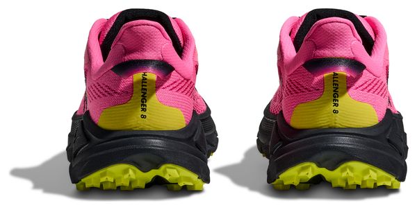Zapatillas Trail Hoka Challenger 8 Rosa/Negro, Mujer