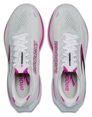 Chaussures Running Brooks Hyperion 3 Blanc/Rose Femme