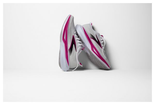 Chaussures Running Brooks Hyperion 3 Blanc/Rose Femme