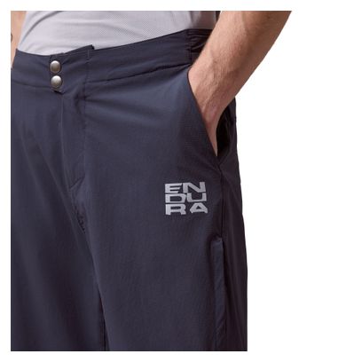Pantalones cortos de ciclismo de montaña Endura AllTrack Ride Over azul para hombre