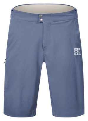 Pantalones cortos de ciclismo de montaña Endura AllTrack Ride Over azul para hombre