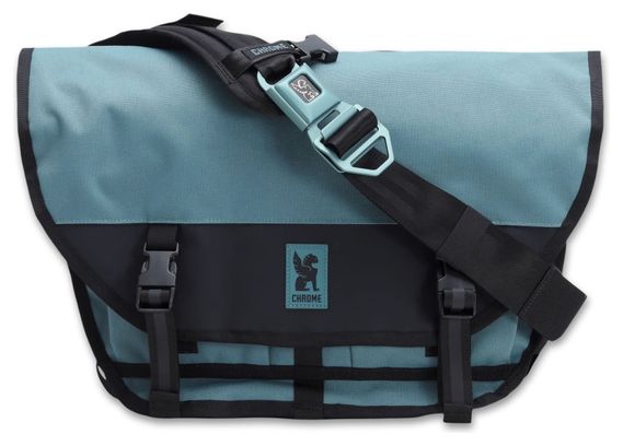 Citizen 15L Chrome Messenger Bag in Steel Blue