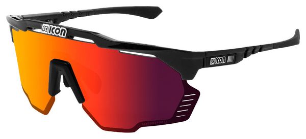 Occhiali da sole Scicon Aeroshade Kunken Black Gloss / Multimirror Red