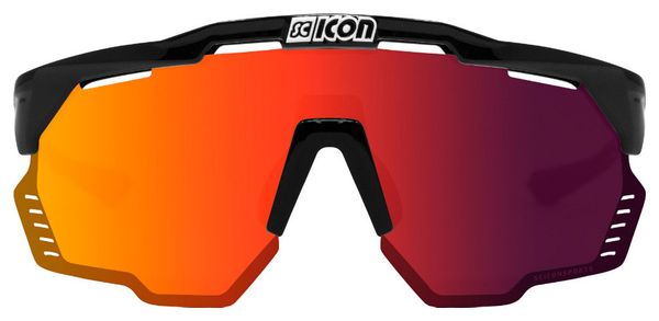 Occhiali da sole Scicon Aeroshade Kunken Black Gloss / Multimirror Red