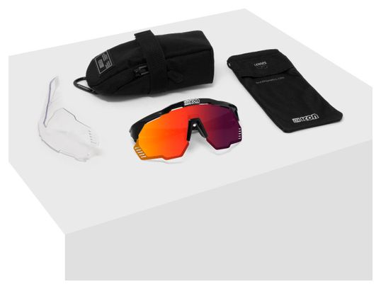 Occhiali da sole Scicon Aeroshade Kunken Black Gloss / Multimirror Red