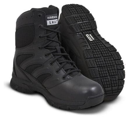 Original S. W. A. T. chaussures de travail de Force 8  Professionnel - Noir