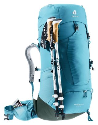 Women's Deuter Aircontact Lite 45 + 10 SL Hiking Backpack Blue