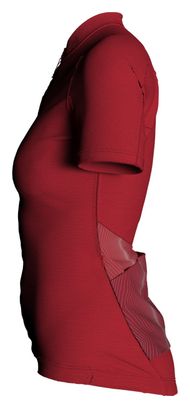 Maillot Manches Courtes 7mesh Horizon Femme Cherry Rouge