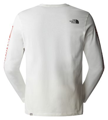 The North Face Herren Outdoor Langarm T-Shirt Weiß