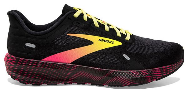 Brooks Launch 9 Scarpe da corsa nero rosa giallo