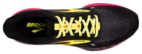Brooks Launch 9 Running Shoes Black Pink Yellow