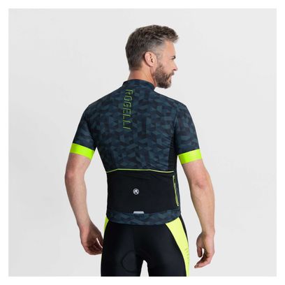 Maillot Manches Courtes Velo Rogelli Rubik - Homme