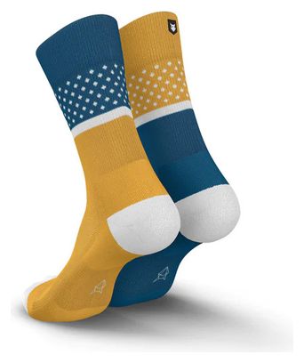 Incylence Renewed 97 Evolution Petrol Yellow socks