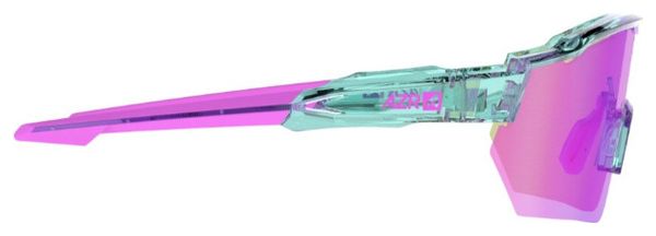 Lunettes RACE RX CRYSTALE TURQUOISE / ECRAN HYDROPHOBE ROSE