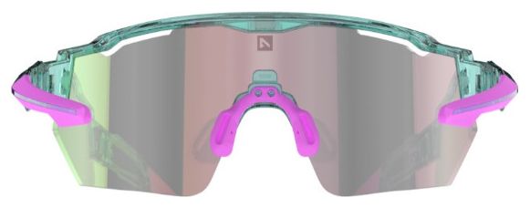 AZR Race RX Türkis Lack / Wasserabweisendes Visier Pink