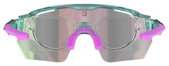 AZR Race RX Türkis Lack / Wasserabweisendes Visier Pink