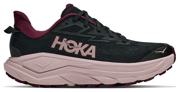 Hoka Challenger 8 trailschoenen, zwart/roze, dames