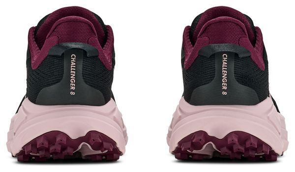 Hoka Challenger 8 trailschoenen, zwart/roze, dames
