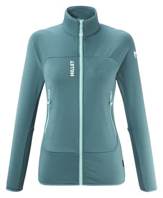 Forro polar Millet Fusion Grid Azul para mujer