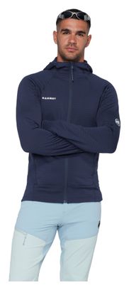Forro polar Mammut Taiss Hooded azul para hombre