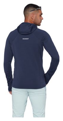 Forro polar Mammut Taiss Hooded azul para hombre