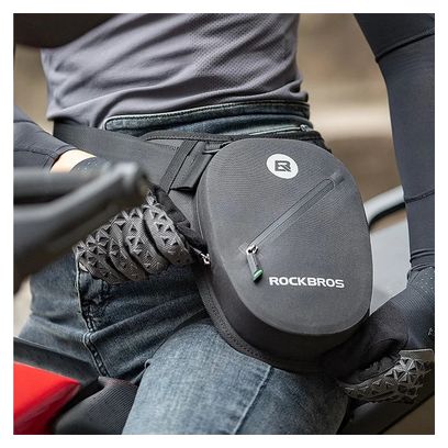 Sacoche Vélo Etanche Réfléchissante noir