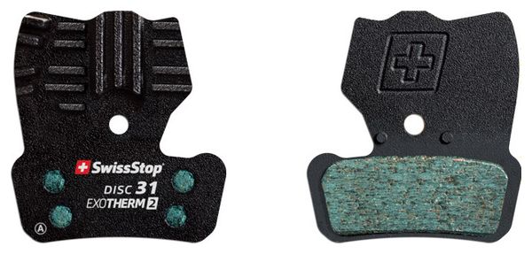 Paar SwissStop Disc 31 EXOTherm2 Organic Pads voor Avid / Sram remmen