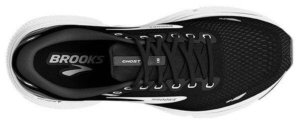 Chaussures de Running Brooks Ghost 15 Large Noir Blanc