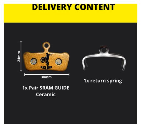 Plaquettes céramique SRAM Guide | Black Rider
